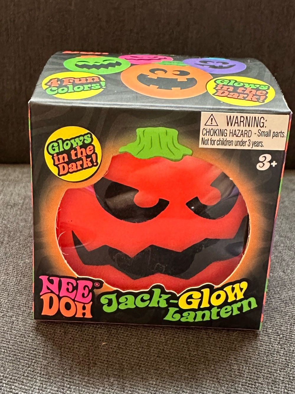 NeeDoh Jack-Glow Lantern - Orange Glow in the dark NWT
